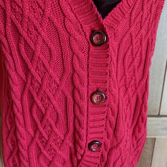 90's Cotton Knit Sweater Vest - Picture 3 of 3